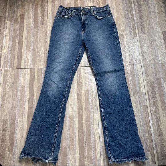 Old Navy Classic Blue Boot Cut Denim Jeans Size 8 - Picture 1 of 10